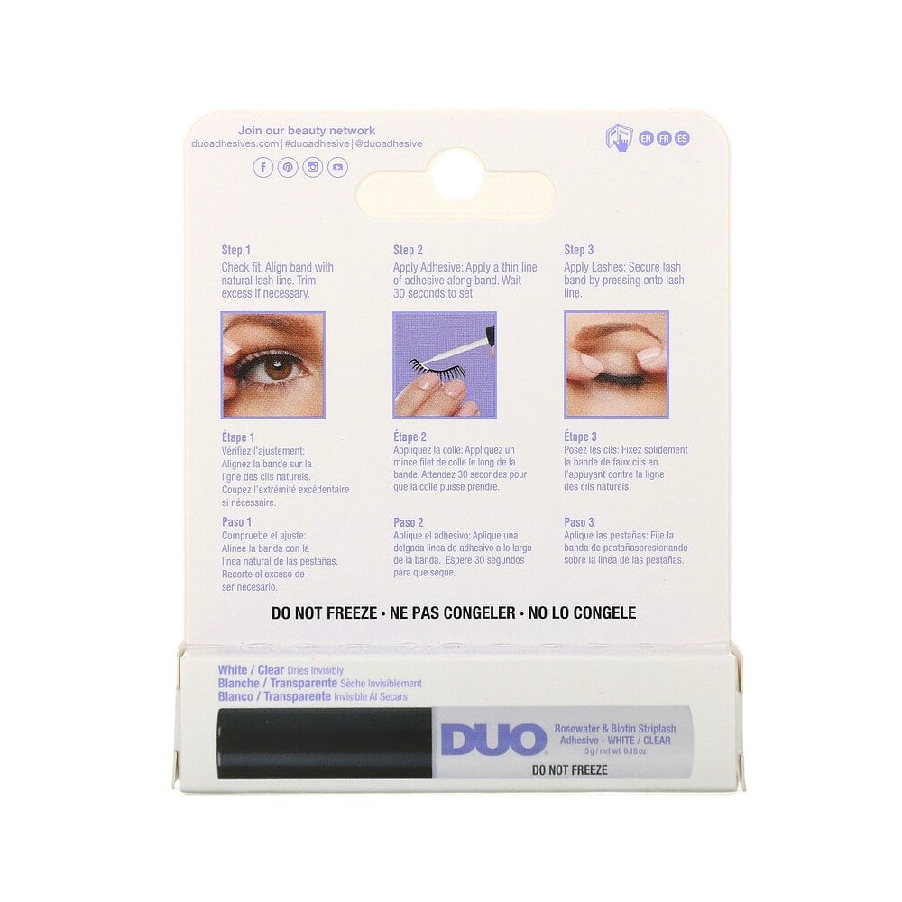 Duo Eyelash Glue Brush On Striplash Adhesive Clear 5g