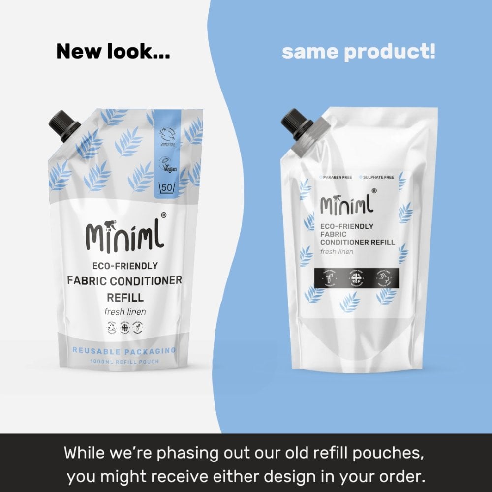 Miniml Fabric Conditioner Fresh Linen Pouch 1000ml