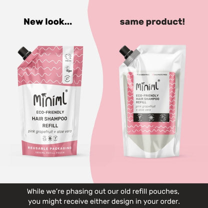 Miniml Eco-Friendly Hair Shampoo Pink Grapefruit + Aloe Vera 1000ml