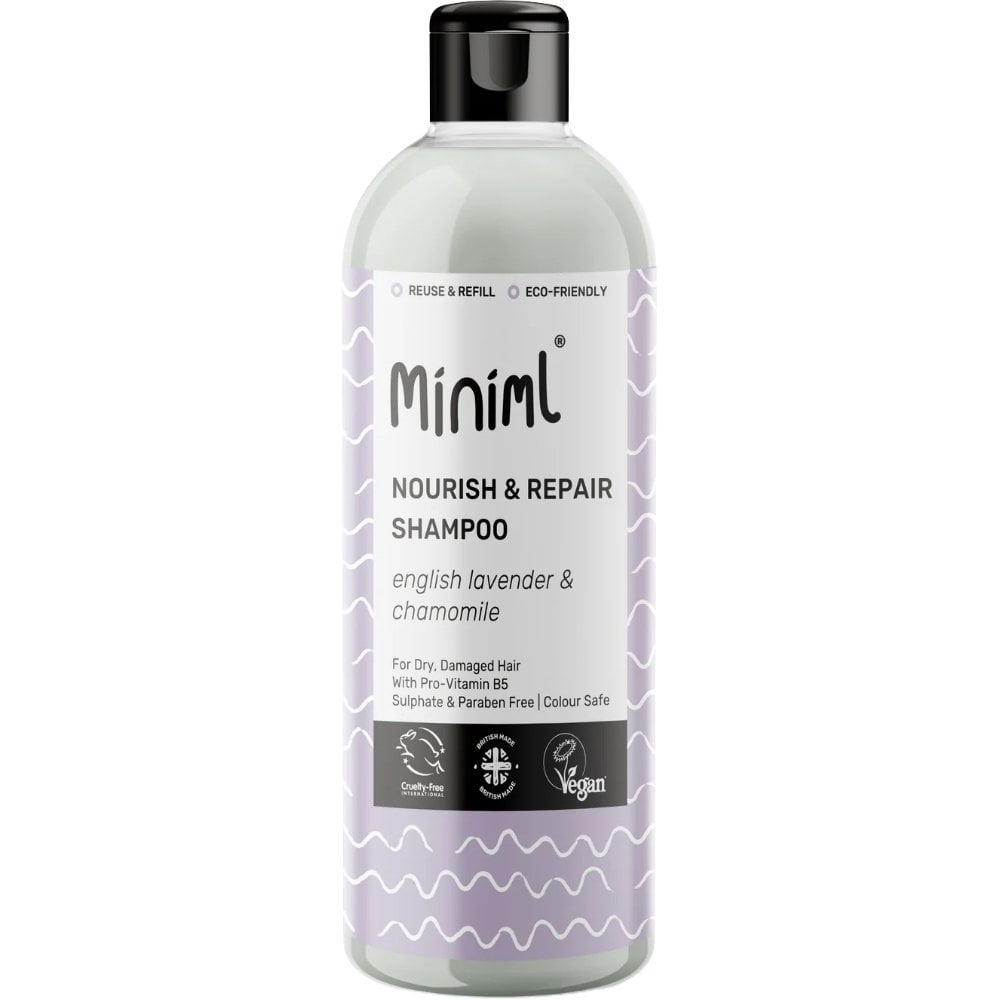 Miniml Eco Friendly Nourish & Repair Shampoo English Lavender & Chamomile 500ml Flip Lid