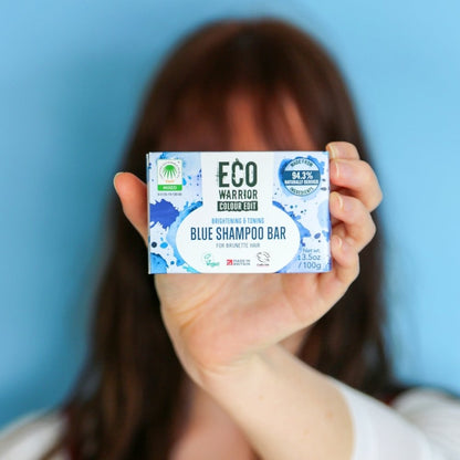 Eco Warrior Colour Edit Blue Hair Shampoo Bar 100g