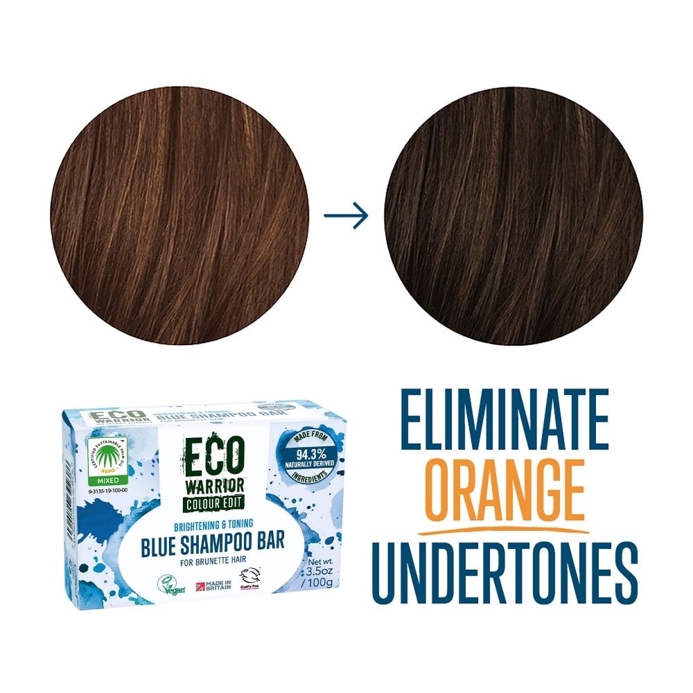 Eco Warrior Colour Edit Blue Hair Shampoo Bar 100g