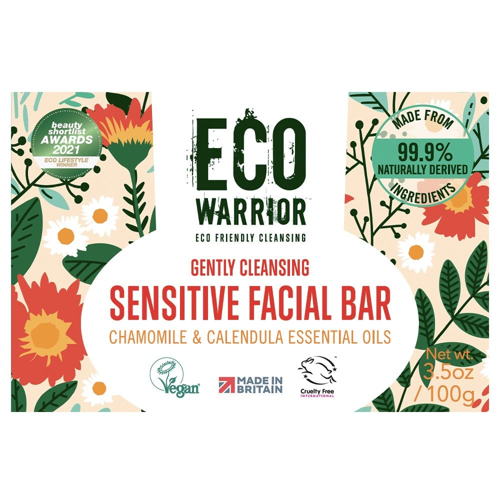 Eco Warrior Gently Cleansing Sensitive Facial Bar 100g