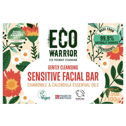 Eco Warrior Gently Cleansing Sensitive Facial Bar 100g