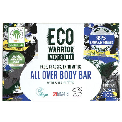 Eco Warrior Men's Edit All Over Body Bar 100g