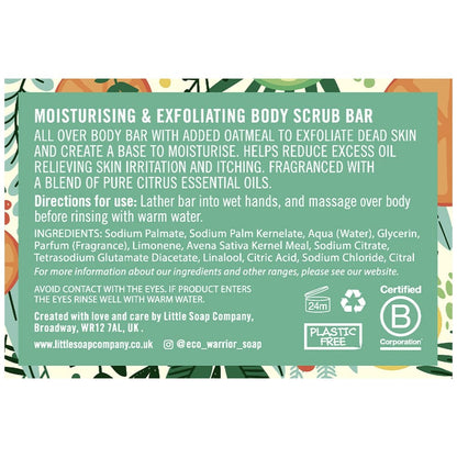 Eco Warrior Moisturising & Exfoliating Body Scrub Bar 100g