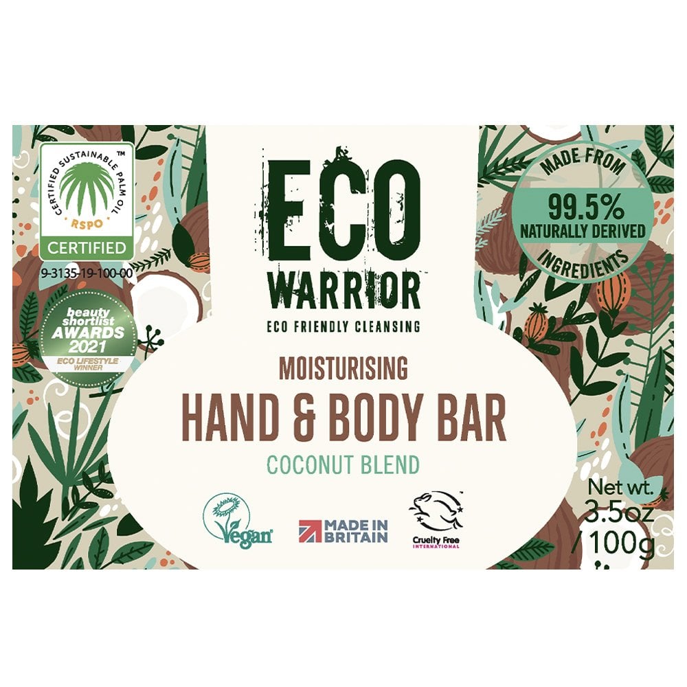 Eco Warrior Moisturising Hand & Body Bar 100g