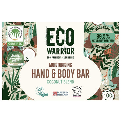 Eco Warrior Moisturising Hand & Body Bar 100g