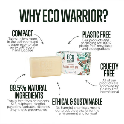 Eco Warrior Moisturising Hand & Body Bar 100g