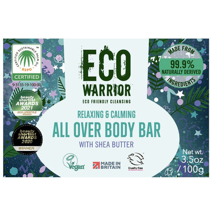 Eco Warrior Relaxing & Calming All Over Body Bar 100g