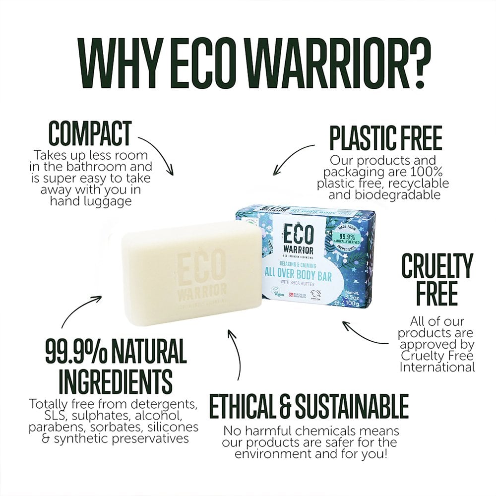 Eco Warrior Relaxing & Calming All Over Body Bar 100g