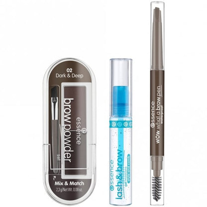 Essence Easy & Wow 3 Piece Brow Set Medium