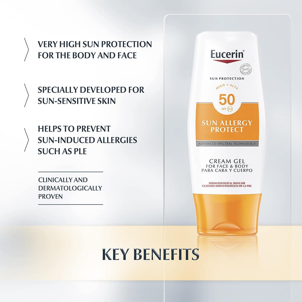 Eucerin Sun Allergy Protect Cream Gel SPF50 150ml