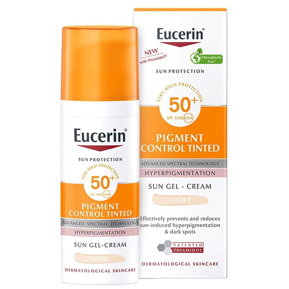 Eucerin Sun Face Pigment Control Tinted Gel Cream Light SPF50+ 50ml