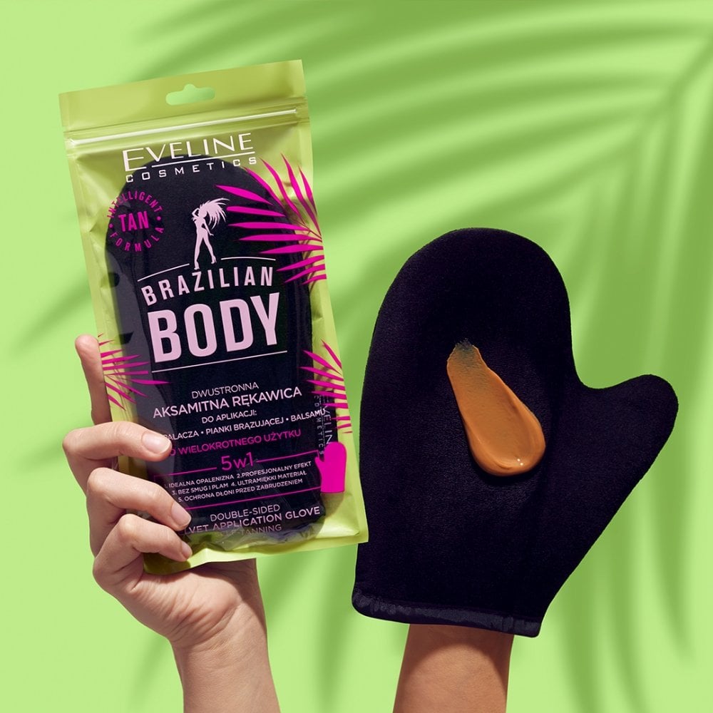 Eveline Cosmetics Brazilian Body Double Sided Velvet Tanning Glove