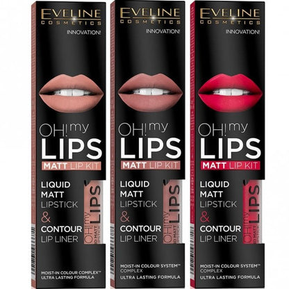 Eveline Cosmetics Oh My Lips Matte Lip Kit