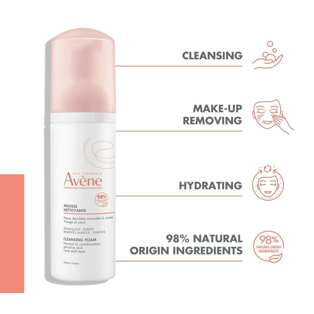 Avene Face & Eye Foam Cleanser 150ml
