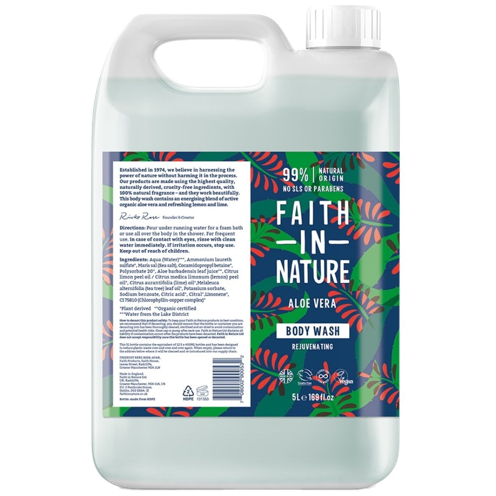 Faith In Nature Aloe Vera Body Wash 5000ml