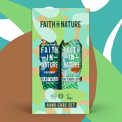 Faith In Nature Coconut Hydrating Hand & Body Care Gift Set 2 x 400ml