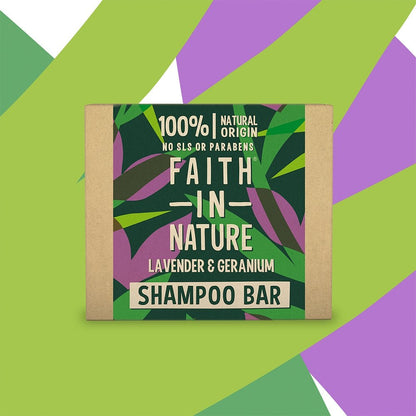 Faith In Nature Lavender & Geranium Shampoo Bar 85g