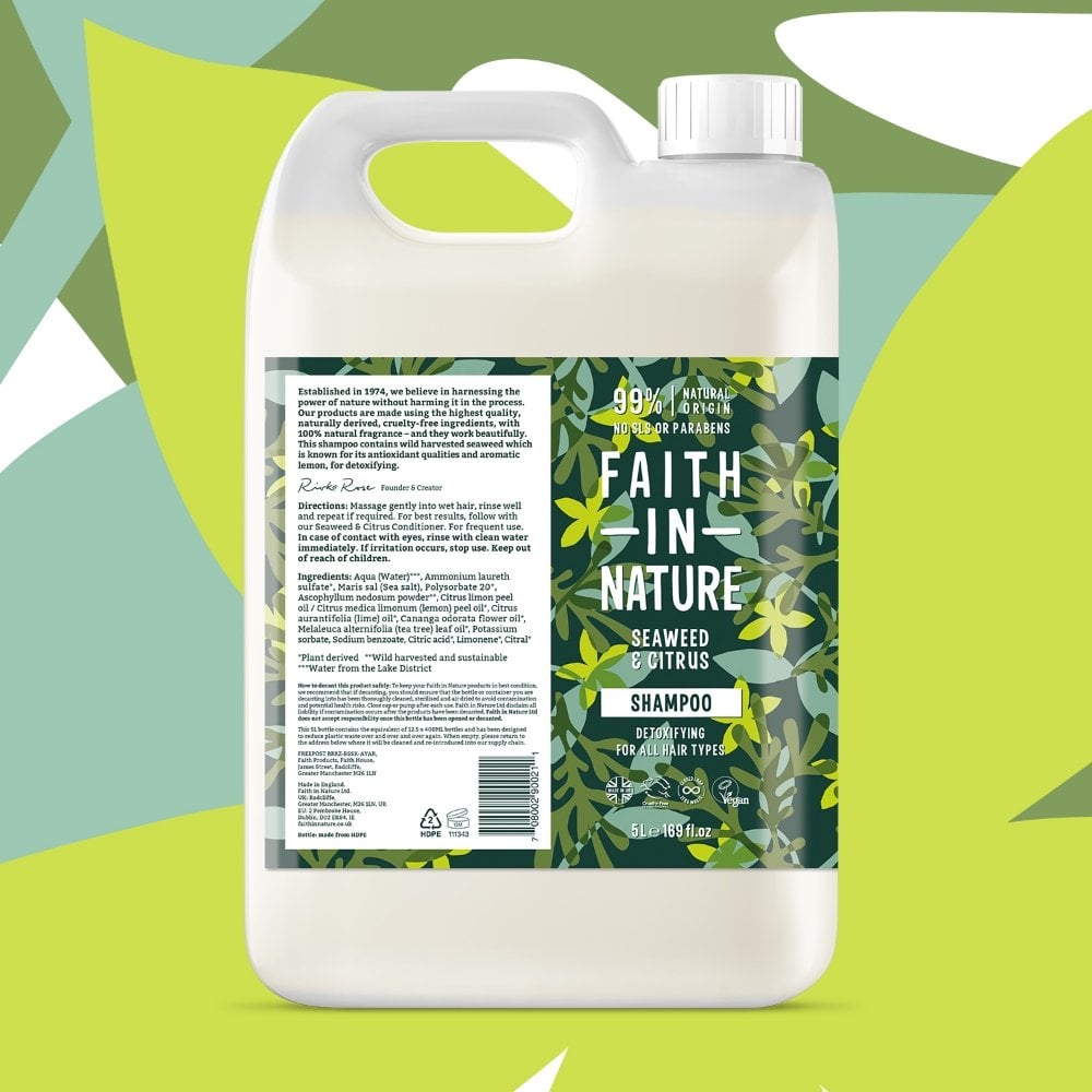 Faith In Nature Seaweed & Citrus Shampoo 5000ml