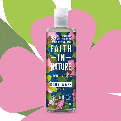 Faith In Nature Wild Rose Body Wash 400ml