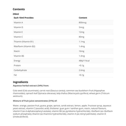 Floradix Epresat Liquid Multivitamin Formula 250ml