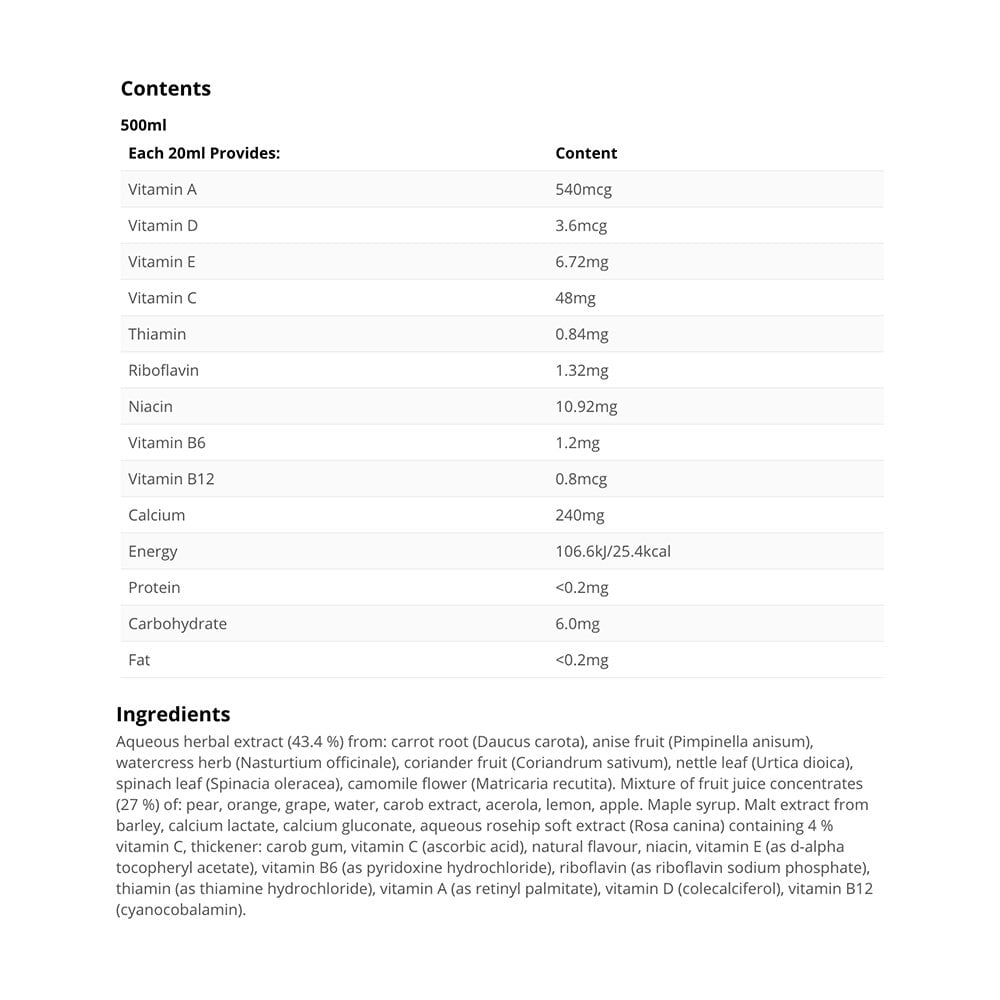 Floradix Kindervital For Children 500ml