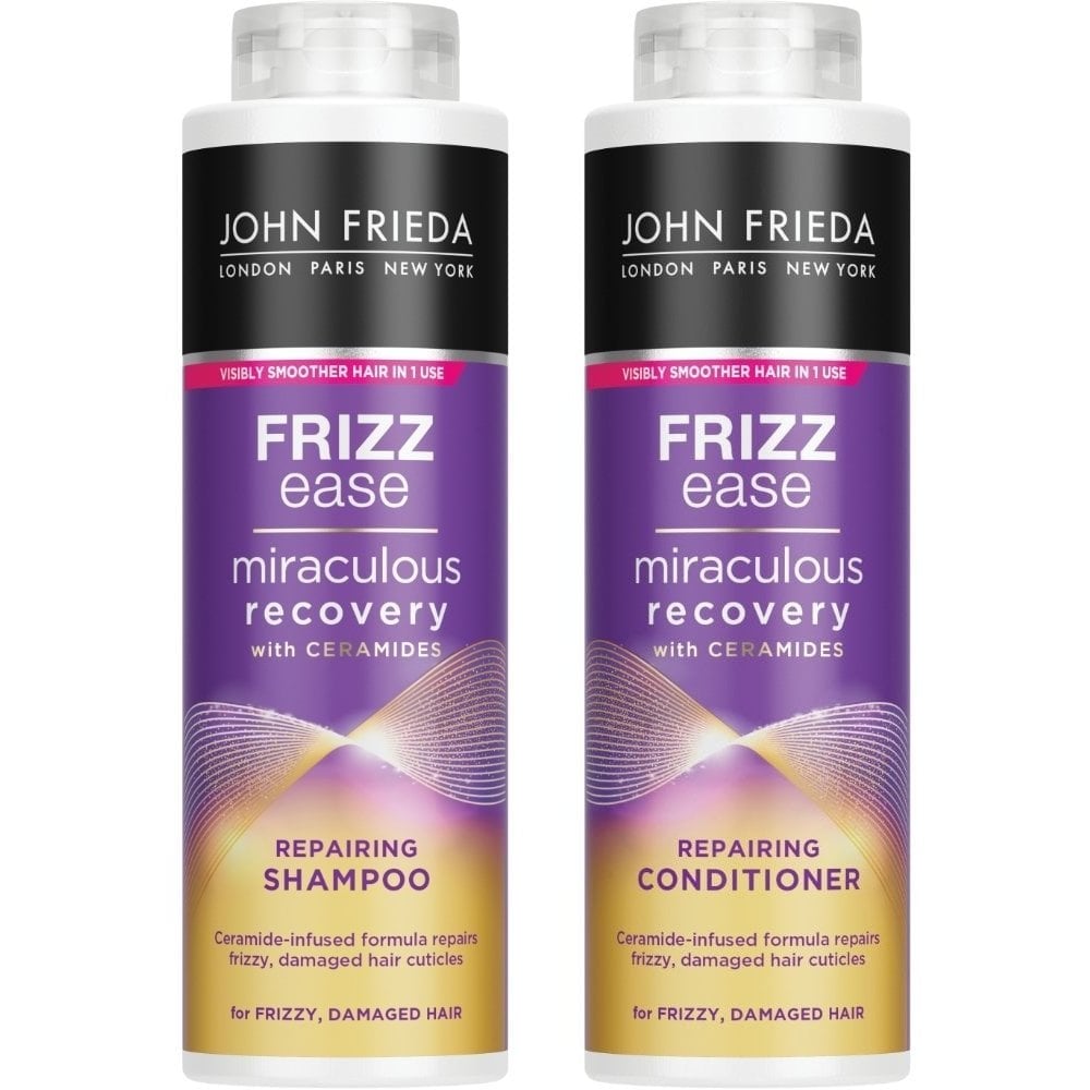 John Frieda Frizz Ease Miraculous Recovery Repairing Shampoo & Conditioner Twin 2 x 500ml