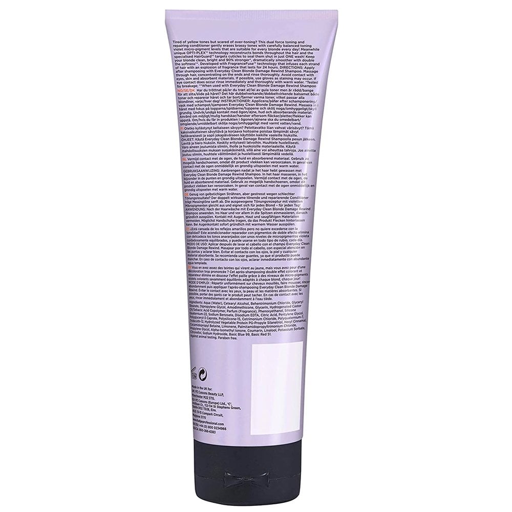 Fudge Professional Everyday Clean Blonde Damage Rewind Toning Conditioner 250ml