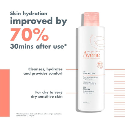 Avene Gentle Milk Face & Eye Cleanser 200ml