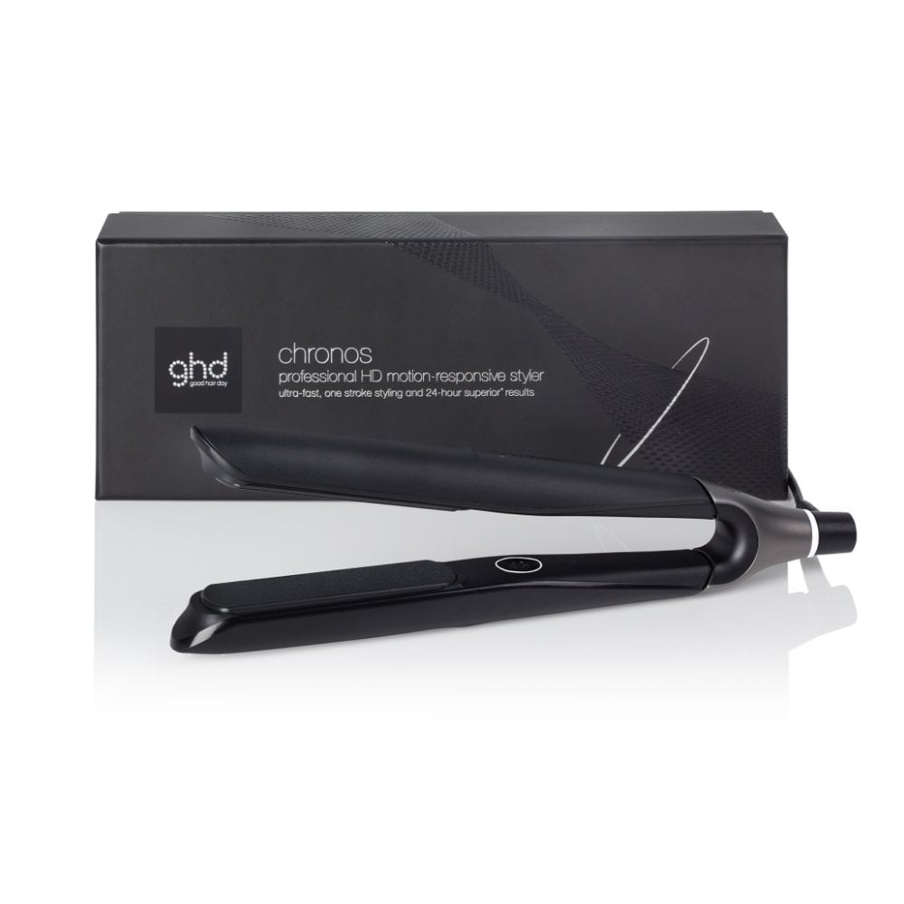 ghd Chronos Flat Iron Hair Straightener, 3x Faster Styling with 85% More Shine Black