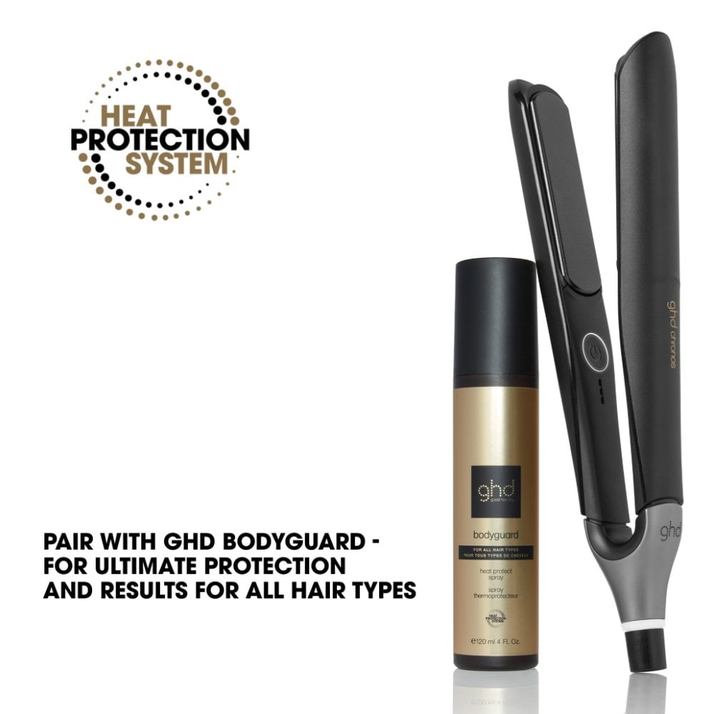 ghd Chronos Flat Iron Hair Straightener, 3x Faster Styling with 85% More Shine Black