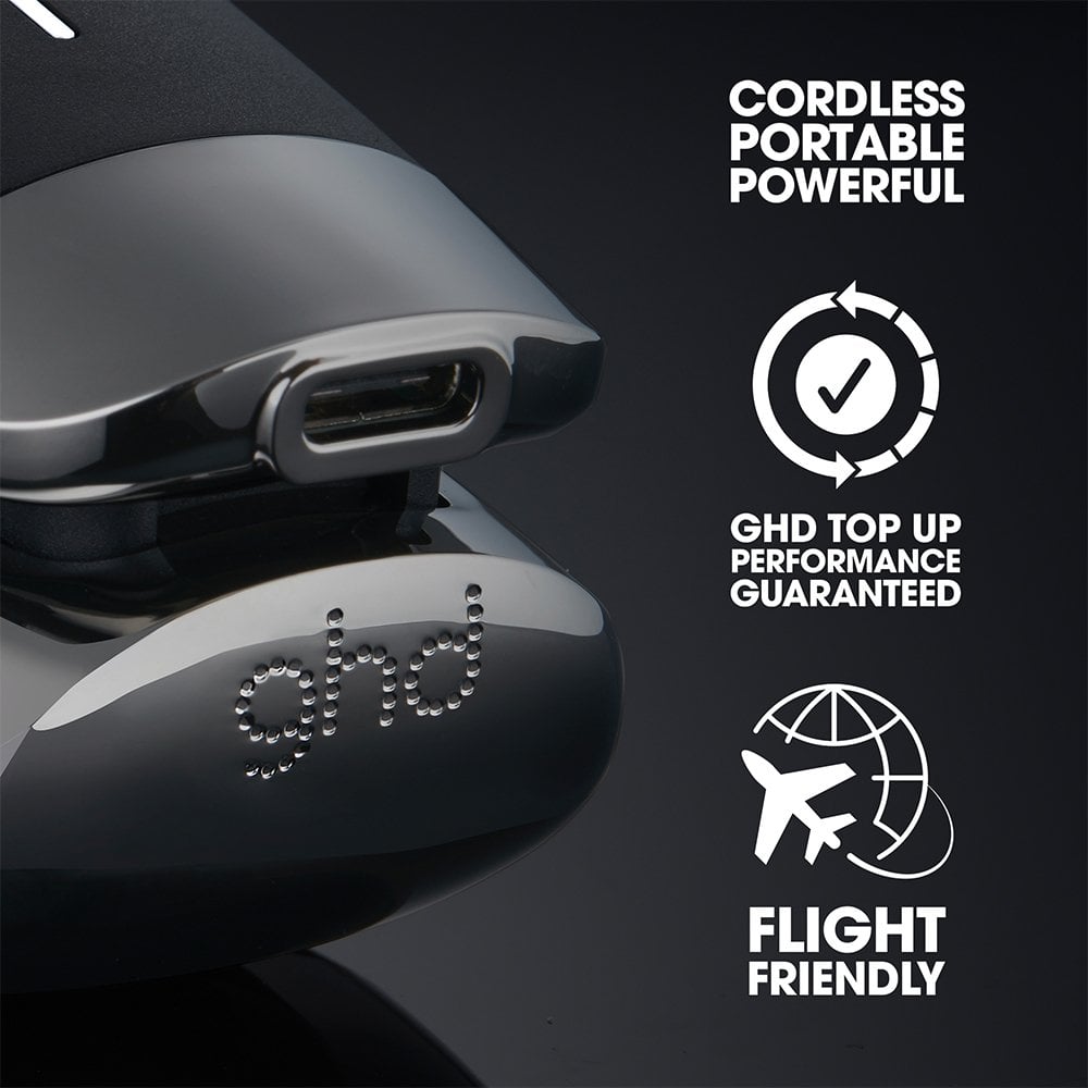 ghd Unplugged On The Go Cordless Hair Straightener Styler Black