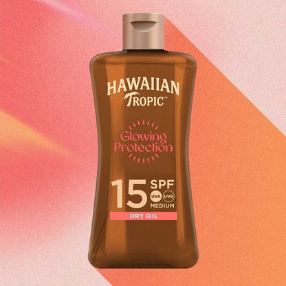 Hawaiian Tropic Glowing Protection Dry Oil SPF15 100ml