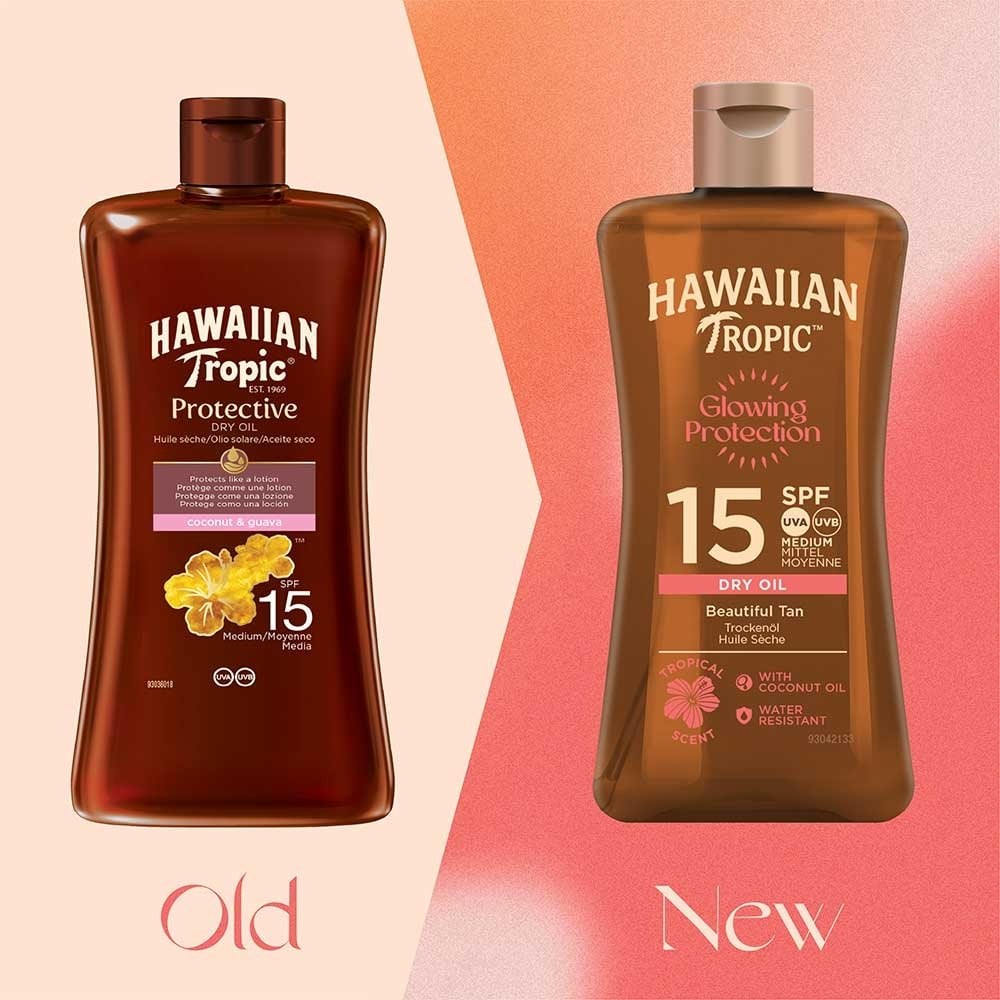 Hawaiian Tropic Glowing Protection Dry Oil SPF15 100ml