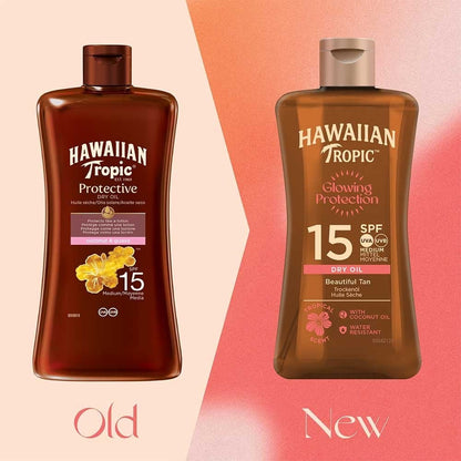 Hawaiian Tropic Glowing Protection Dry Oil SPF15 100ml
