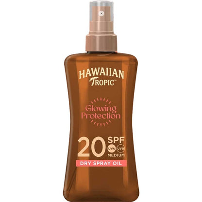 Hawaiian Tropic Glowing Protection Dry Oil Spray SPF20 200ml