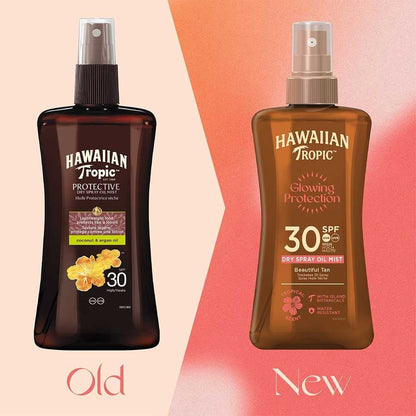 Hawaiian Tropic Glowing Protection Dry Spray Oil SPF30 200ml