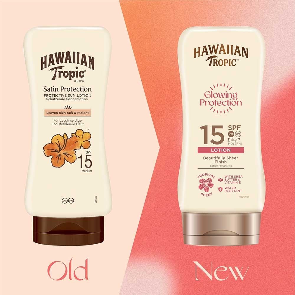 Hawaiian Tropic Glowing Protection Sun Lotion SPF15 180ml