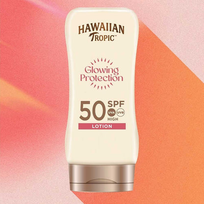 Hawaiian Tropic Glowing Protection Sun Lotion SPF50 180ml