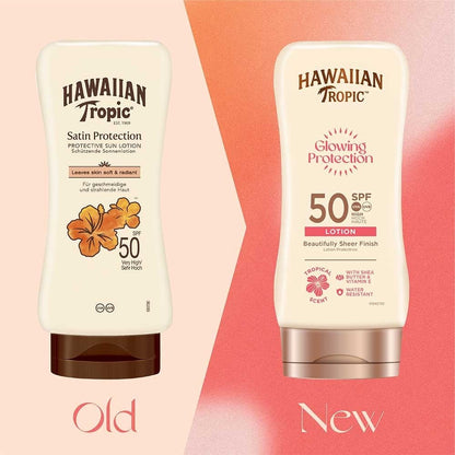 Hawaiian Tropic Glowing Protection Sun Lotion SPF50 180ml