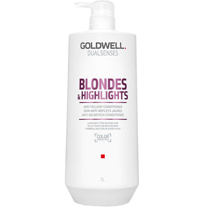 Goldwell DualSenses Blonde & Highlights Anti-Yellow Shampoo & Conditioner Twin 2 x 1000ml