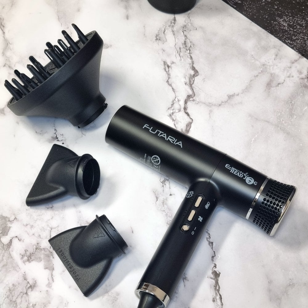 Hair Tools Electric Head Jog Futaria Hair Dryer Black