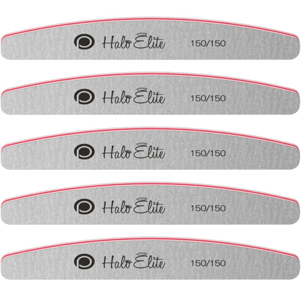 Halo Elite Half-Moon Files 150/150 Grit 5 Pack