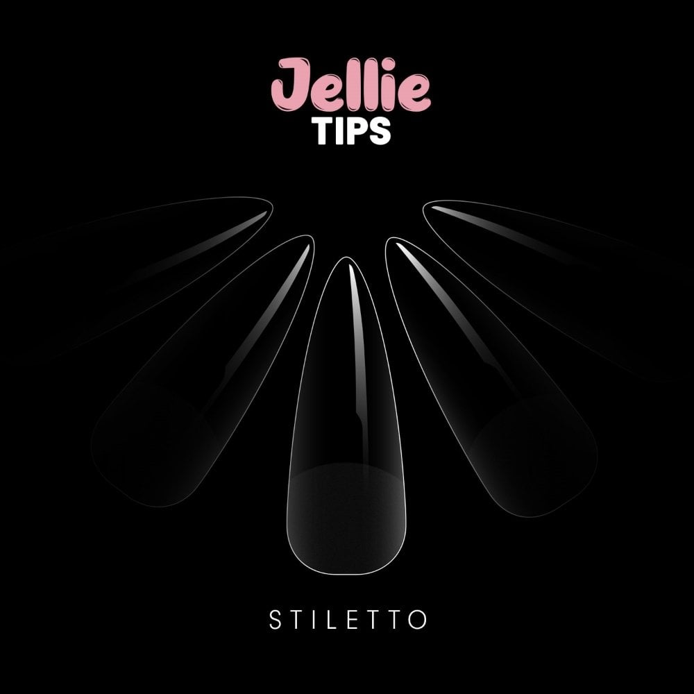 Halo Jellie Tips Soft Gel Nail Tips Stiletto x120 Sizes 0-11