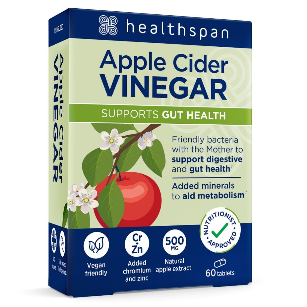 Healthspan Apple Cider Vinegar 500mg 60 Tablets