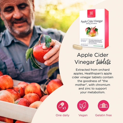 Healthspan Apple Cider Vinegar 500mg 60 Tablets