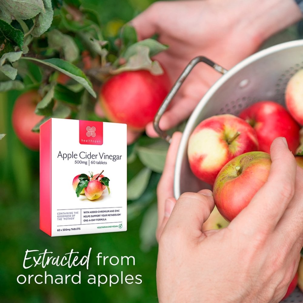 Healthspan Apple Cider Vinegar 500mg 60 Tablets
