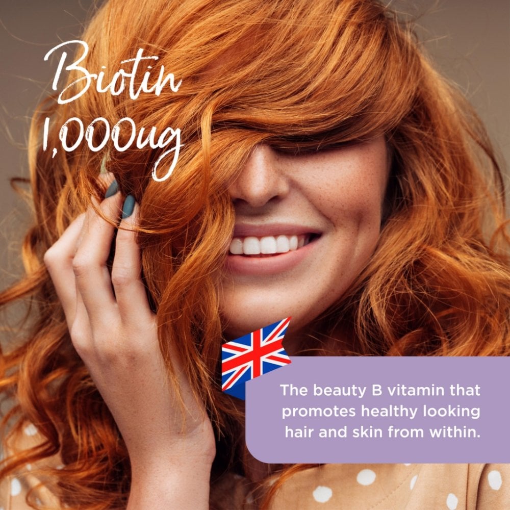 Healthspan Biotin 1,000µg Hair & Skin Support 6 Month Supply